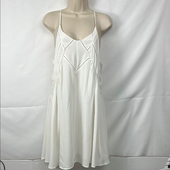 Lulus Easy Honey Ivory Slip Dress EUC size Medium - Picture 5 of 16